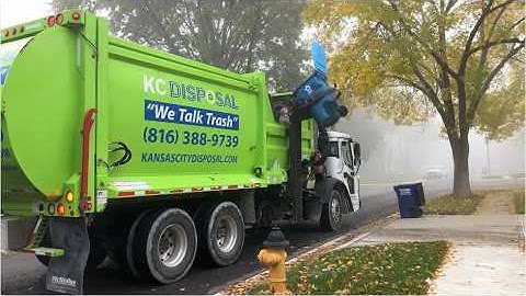 Garbage Trucks: Waste Management, Republic Services, KC Disposal with Lid Flip Compilation #garbage
