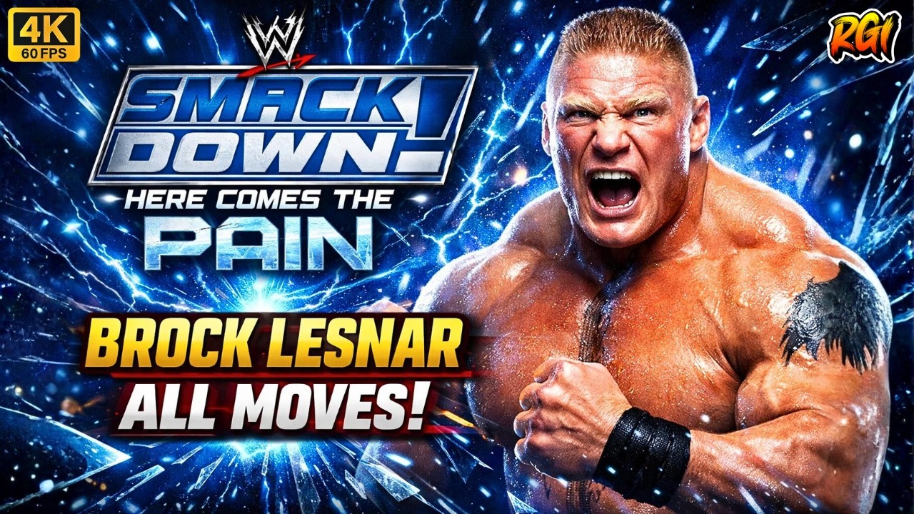 BROCK LESNAR ALL MOVES in WWE SmackDown! Here Comes The Pain 💥 Full Beast Incarnate Showcase