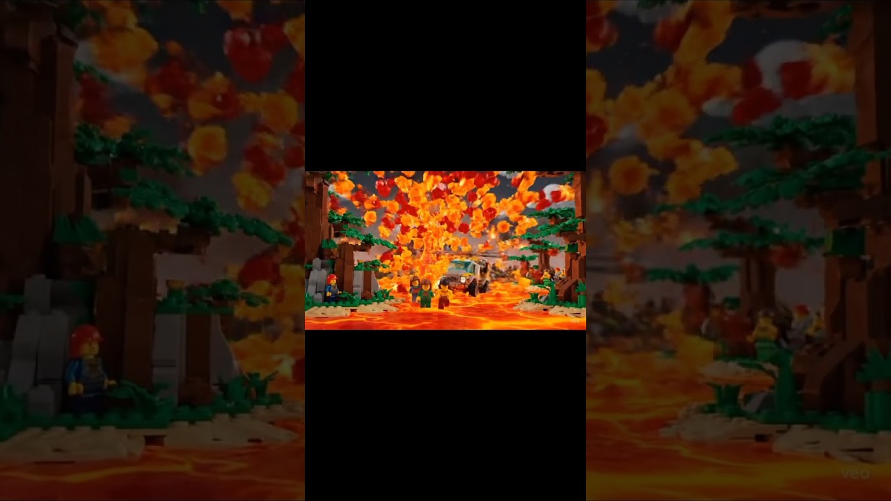 lego evacuation mission from volcano island pulau 🌋 