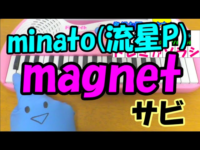 ドレミページ サビだけ【magnet】minato(流星P) 1本指ピアノ 簡単ドレミ楽譜 超