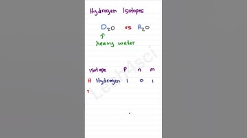 Hydrogen’s 3 Isotopes: Protium, Deuterium and Tritium ⚛️