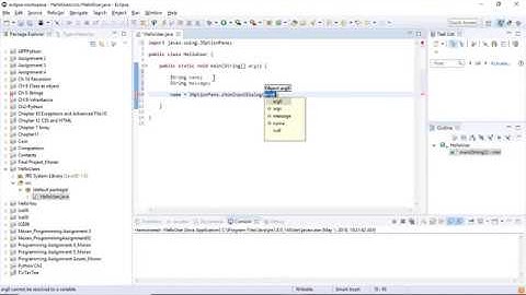 Coding User Interaction with JOptionPane