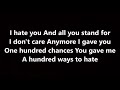 Miniature de la vidéo de la chanson 100 Ways To Hate