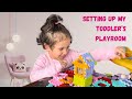 Setting up my toddlers playroom  vlog