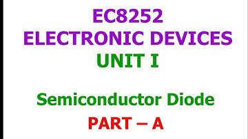 Electronics Devices 2marks for unit 1 semiconductor Diodes