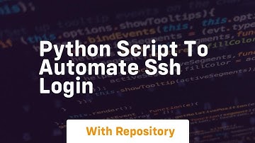 python script to automate ssh login