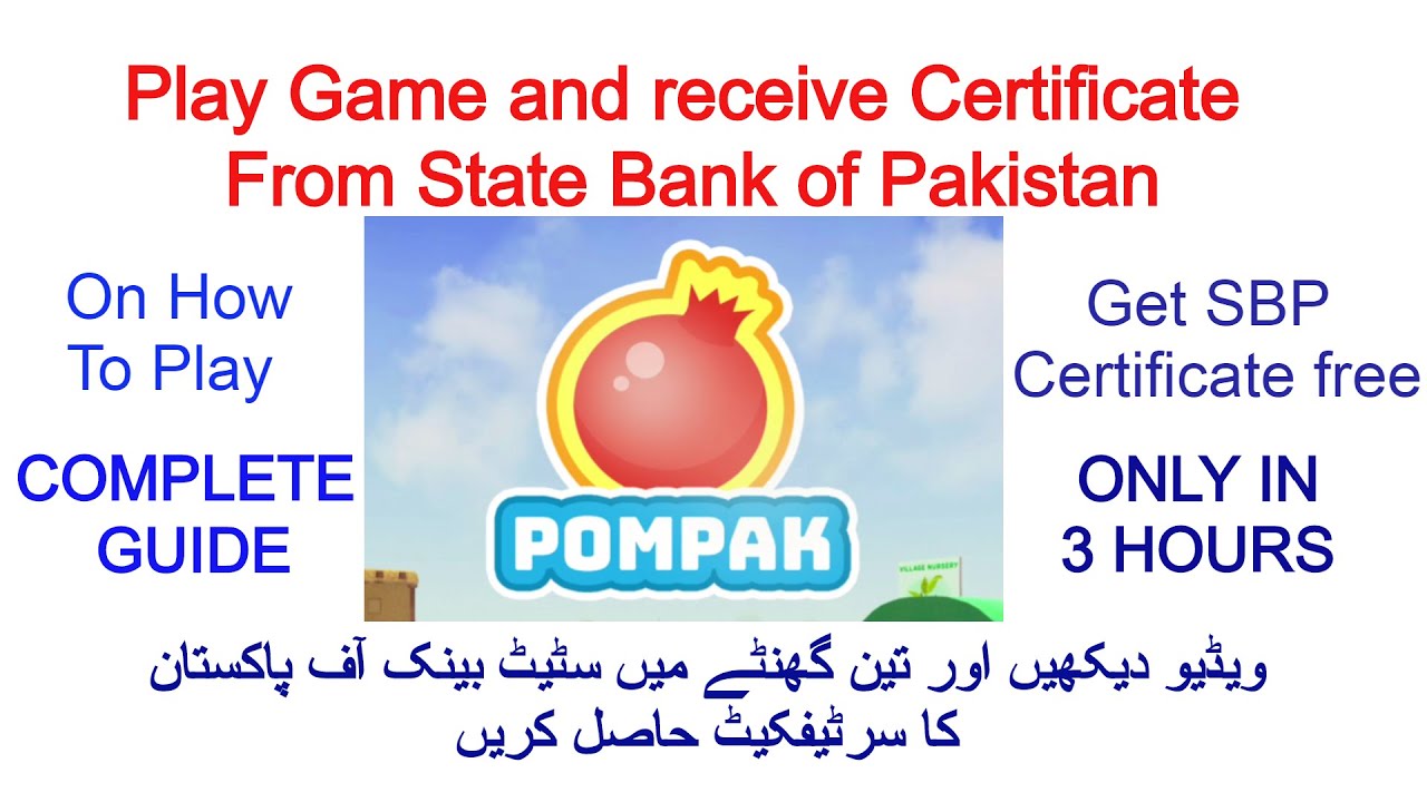 POMPAK Complete Guide On How To Play Game And Earn Certificate From 