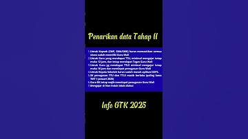 🚨 Siap-Siap Penarikan Data Tahap 2 Info GTK 2025: Kepsek, TTU, TTLE, Guru Sertifikasi Wajib Cek‼️