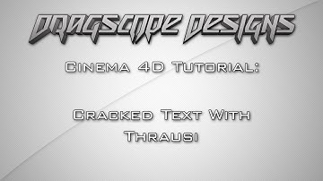 Cinema 4D Tutorial: Thrausi Cracked Text