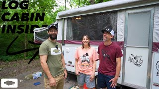 Adventures in Pop Ups LOG CABIN Pop Up Camper RENOVATION! by It's Poppin' - Pop Up Camping 11,650 views 1 year ago 9 minutes, 31 seconds