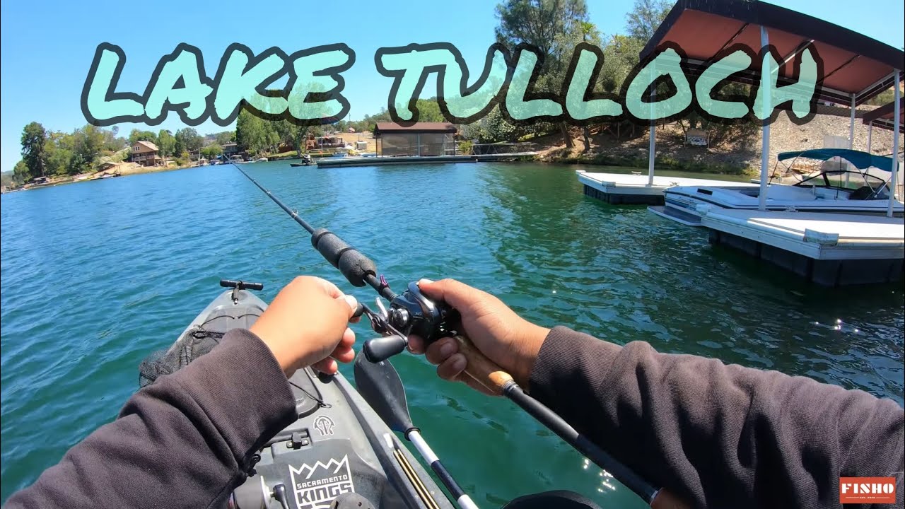 Lake Tulloch Summer KAYAK BASS Fishing (Fishing Docks) Copperopolis CA YouTube