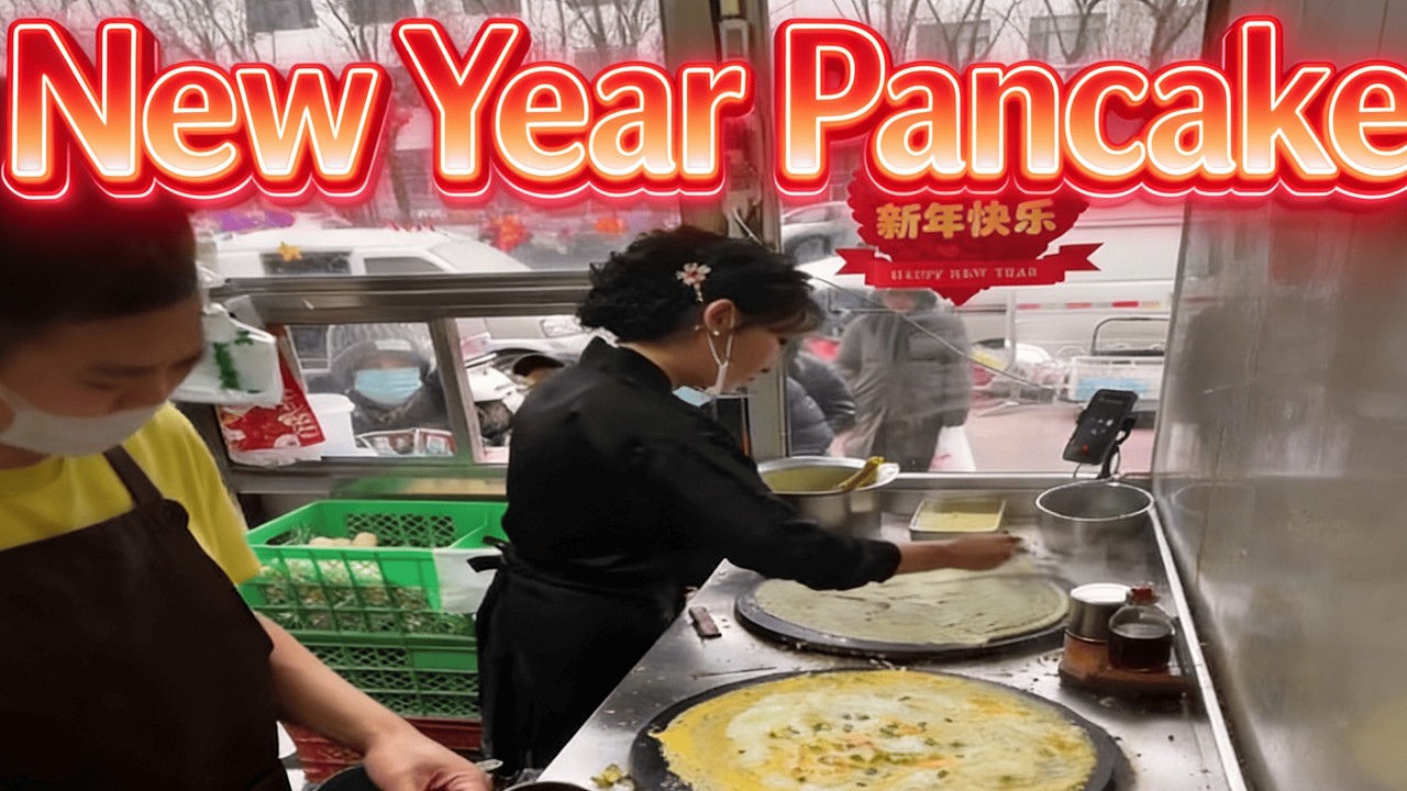 Couple-Run Egg Pancake Stall, 500 Servings Daily, Booming Business!