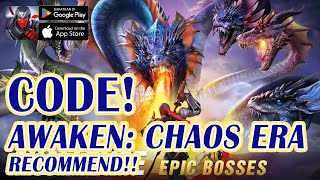 AWAKEN CHAOS ERA 10 GIFTCODES | 10 REDEEM CODE - HOW TO REDEEM CODE - IDLE RPG GAME 2023 screenshot 5