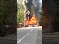 queman bus de coonorte en la vía Caucasia Medellín