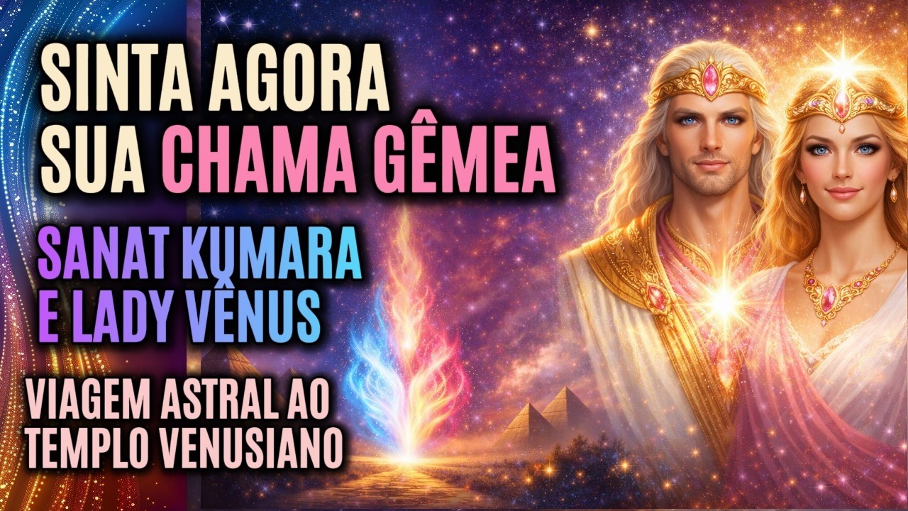 🔥Encontro das CHAMAS GÊMEAS 🔥 com Sanat Kumara | Meditação Espiritual Poderosa