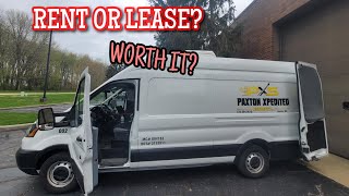 Is renting or LEASING a van worth it? Cargo Van & Sprinter Class Van Business Expediting