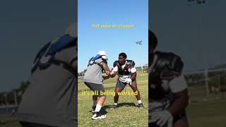 Offensive line outside hand fighting - Rehearsed sparring #offensiveline #offensivelinedrills