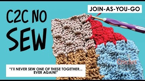 NO SEWING: How to Connect C2C Corner to Corner Together