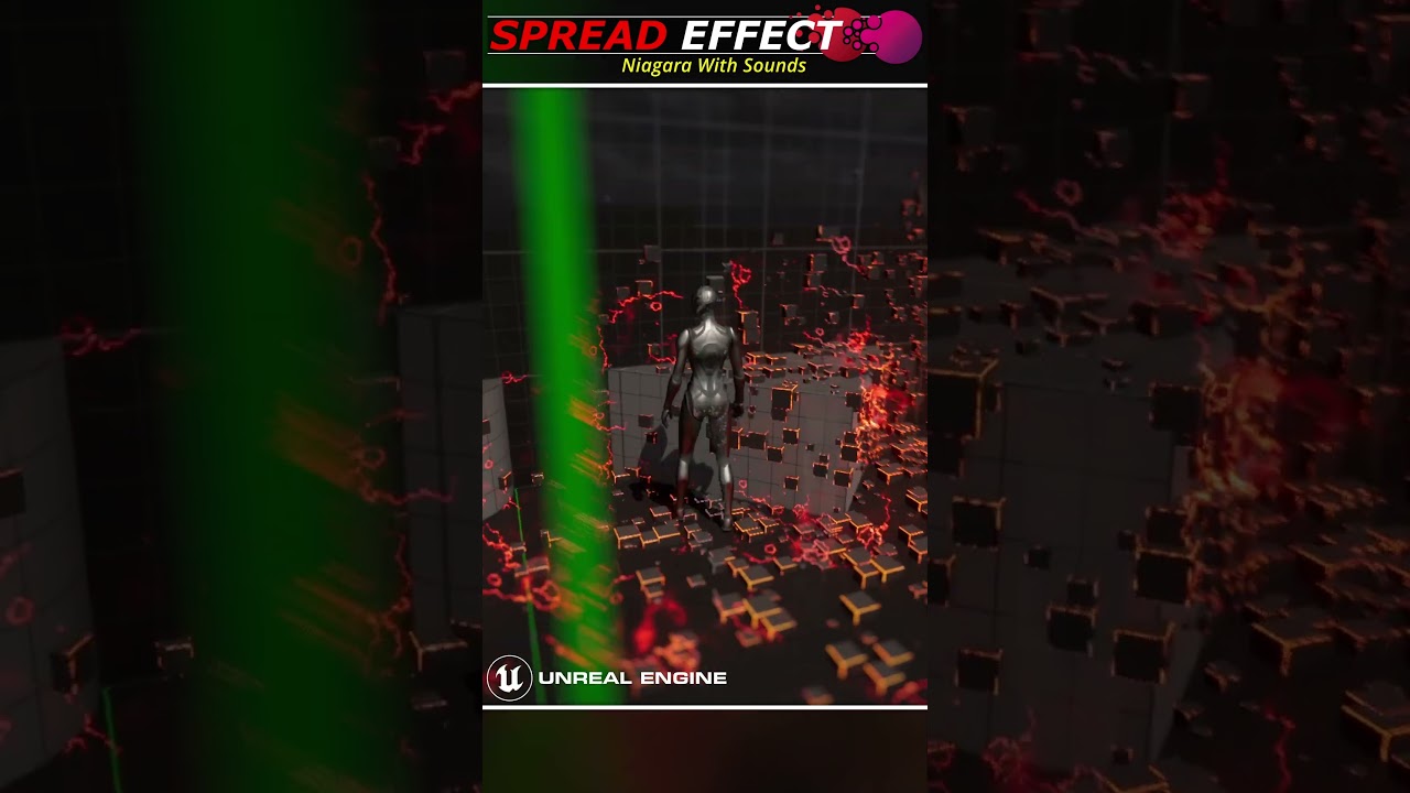 01 Niagara Spread Particles effect with sounds on Unreal Engine