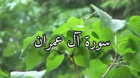 تلاوة خاشعة تريح النفس لى سورة آل عمران بصوت القارئ أحمد العجمي - مع اجمل منظر طبيعي خلاب