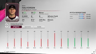 【MLBTheShow24Stats/メジャーリーグ選手能力】Rockies3A 54 Seth Halvorsen ロッキーズ3A セス・ハルボーセン選手