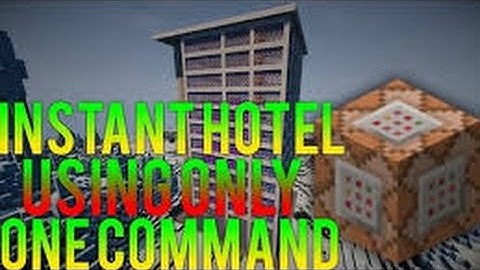 Minecraft | Only One Command | INSTAINT HOTEL