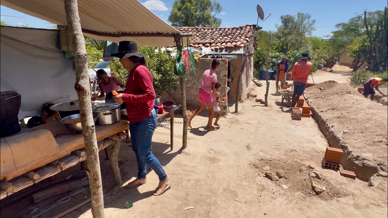 PIRÃO DE PEIXE, NOSSO ALMOÇO NA ROÇA, NA CASA DE 