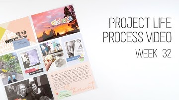 Project Life 2021 Process Video // Week 32 // Citrus Twist
