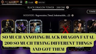 BLACK DRAGON TOWER FATAL 200 PART 2| FINALLY FOUND GOOD TEAM AND EQUİPMENT SO MUCH TRY😀