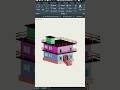 AutoCAD में 2D Plan से 3D Building कैसे बनाते हैं? 🔥 | 1 M में AutoCAD 3D Building Design 😲 #shorts