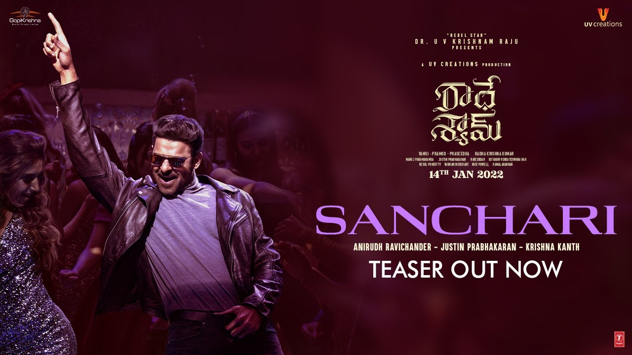 Sanchari (Teaser) | Radhe Shyam | Prabhas,Pooja Hegde | Justin Prabhakaran | Krishna K Sanchari (Teaser) | Radhe Shyam | Prabhas,Pooja Hegde | Justin Prabhakaran | Krishna K
