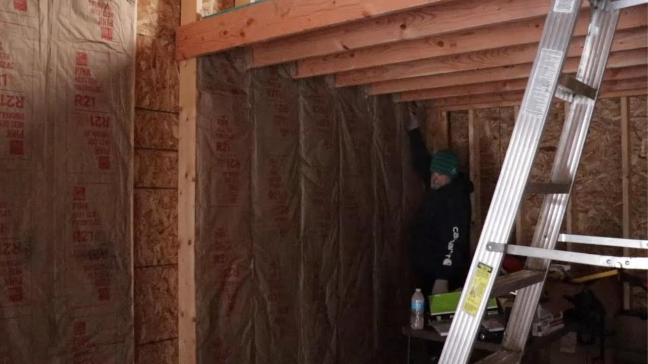 Starting the insulation on the Alaska cabin YouTube