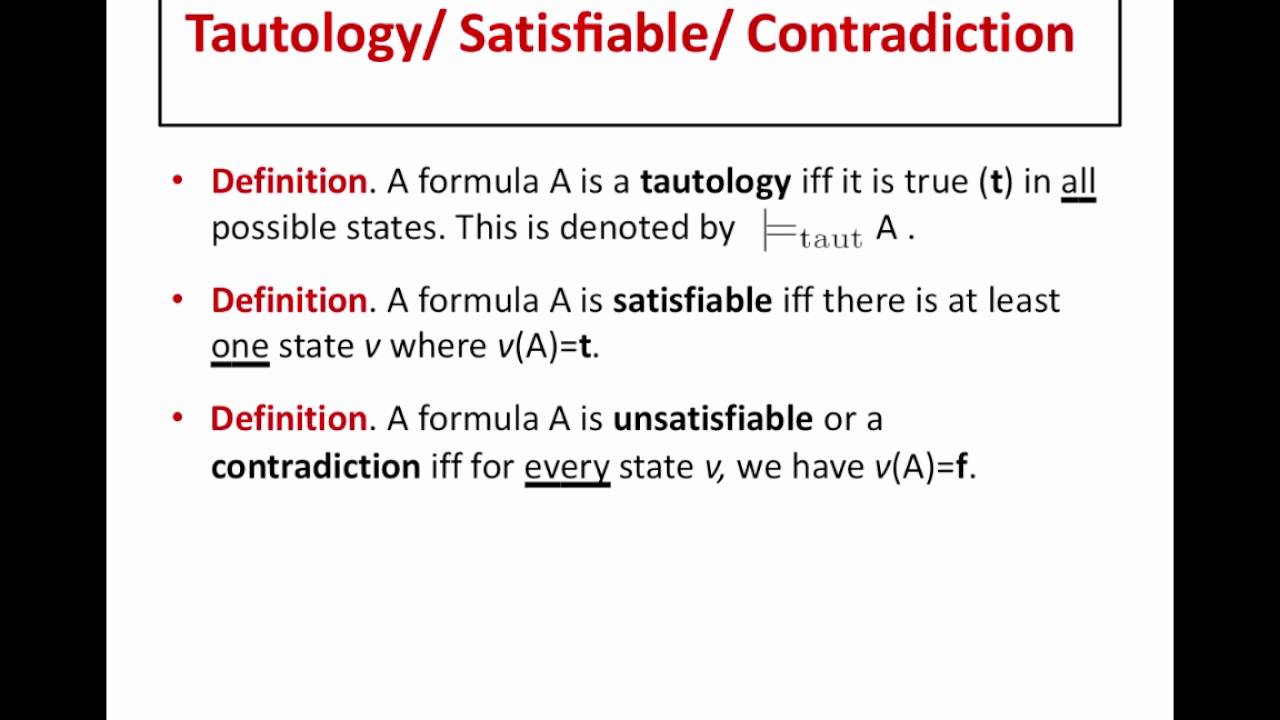What is a tautology 76 What is a tautology 30