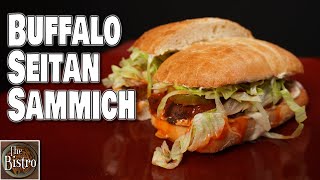 Spicy Crispy Buffalo Seitan Sandwich (Sammich)