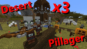 Minecraft 1.17 Seed: 3 Pillager Outposts, 2 Villages, 2 Desert Temples -Java Edition