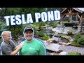 TESLA Backyard Pond and Waterfall
