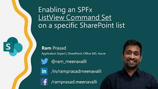 Enabling An SPFx ListView Command Set On A...