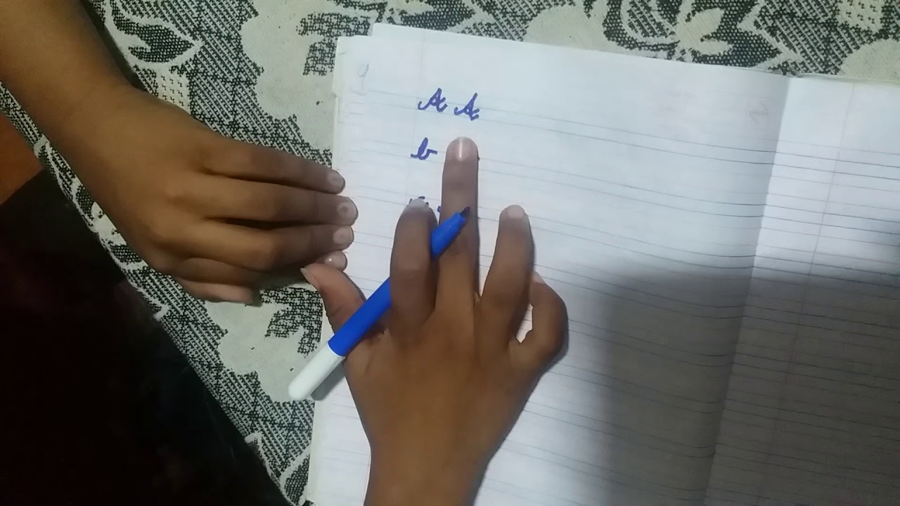 Easy cursive letter writing - YouTube
