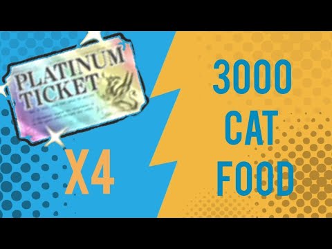 видео: 4 PLATINUM TICKET`S 3000 Cat Food Opening!! (Battle cats)