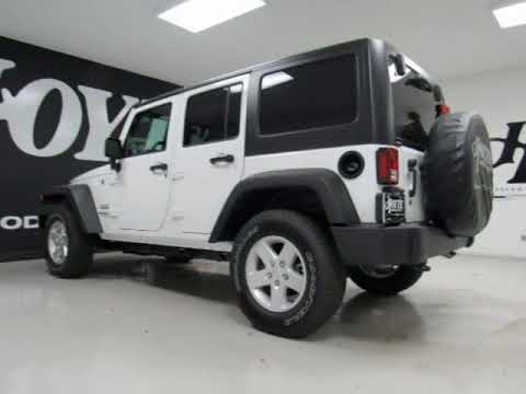 2017 Jeep Wrangler Unlimited 4x4 4 Door Suv Sport White New Suv