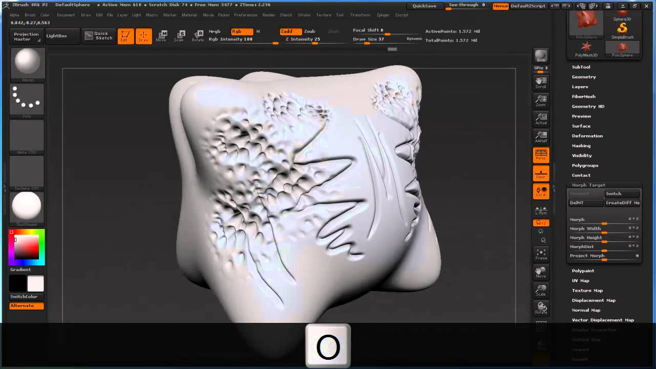 retopo the inside of mouth zbrush process morph target