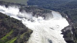 Giant Model Mimics Damaged Dam Spillway