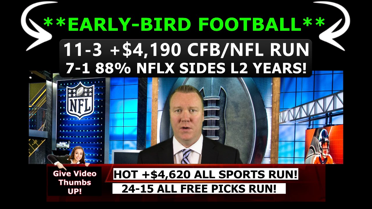 football picks contest 11-3 79% CFB/NFL RUN! 7-1 NFLX SIDE PICKS L2 YRS! Expert MLB Free Predictions Vernon Croy July 14th