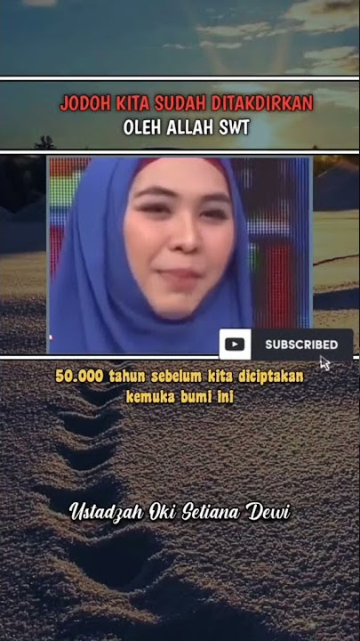 JODOH KITA SUDAH DITAKDIRKAN OLEH ALLAH SWT | #ustadzahokisetianadewi#shorts#short#viral#jodoh#islam