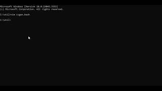 Bash script running straight from windows command line