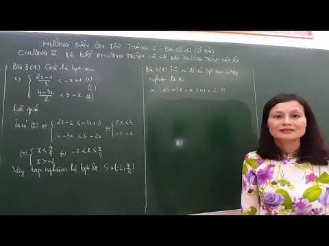 Toán 10 - Bất phương trình và hệ bất phương trình một ẩn