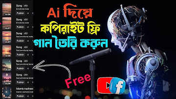 Ai দিয়ে ক্লিকে গান তৈরি কপিরাইট ফ্রি  | Ai Bangla Song Generator Copyright Free