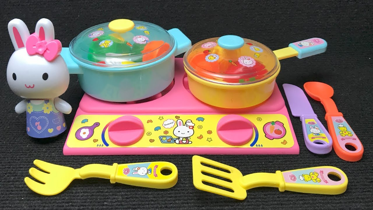 Pink Rabbit Miniature Cooking Kitchen Set Satisfying with Unboxing ...
