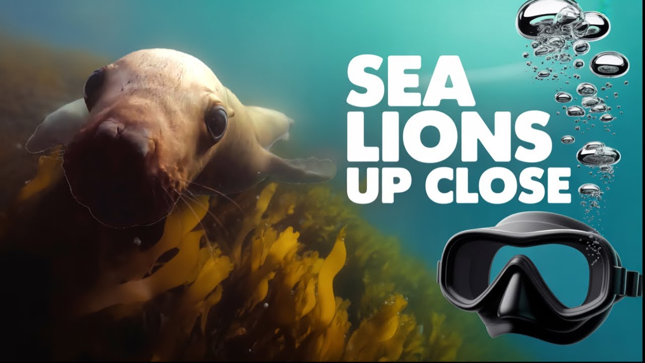 Sea Lions joined us on our scuba dive!! Hornby Island, BC Canada