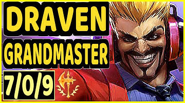 TYLER1 (DRAVEN) - 7/0/9 KDA BOTTOM ADC GAMEPLAY - NA Ranked GRANDMASTER